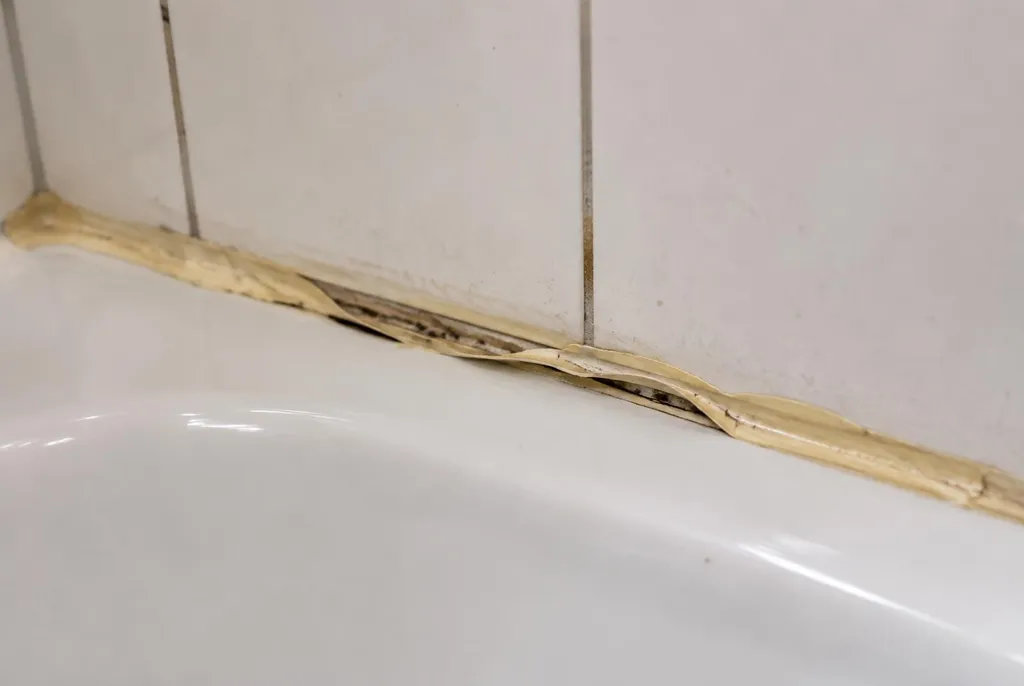 Kitbedrijf Doetinchem – loslatende kit naast het bad